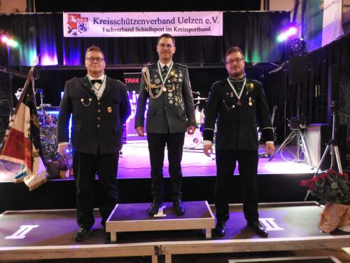 Schützenklasse (v.l.) - Christoph Harth, Dirk Wöhling und Marc Kröger